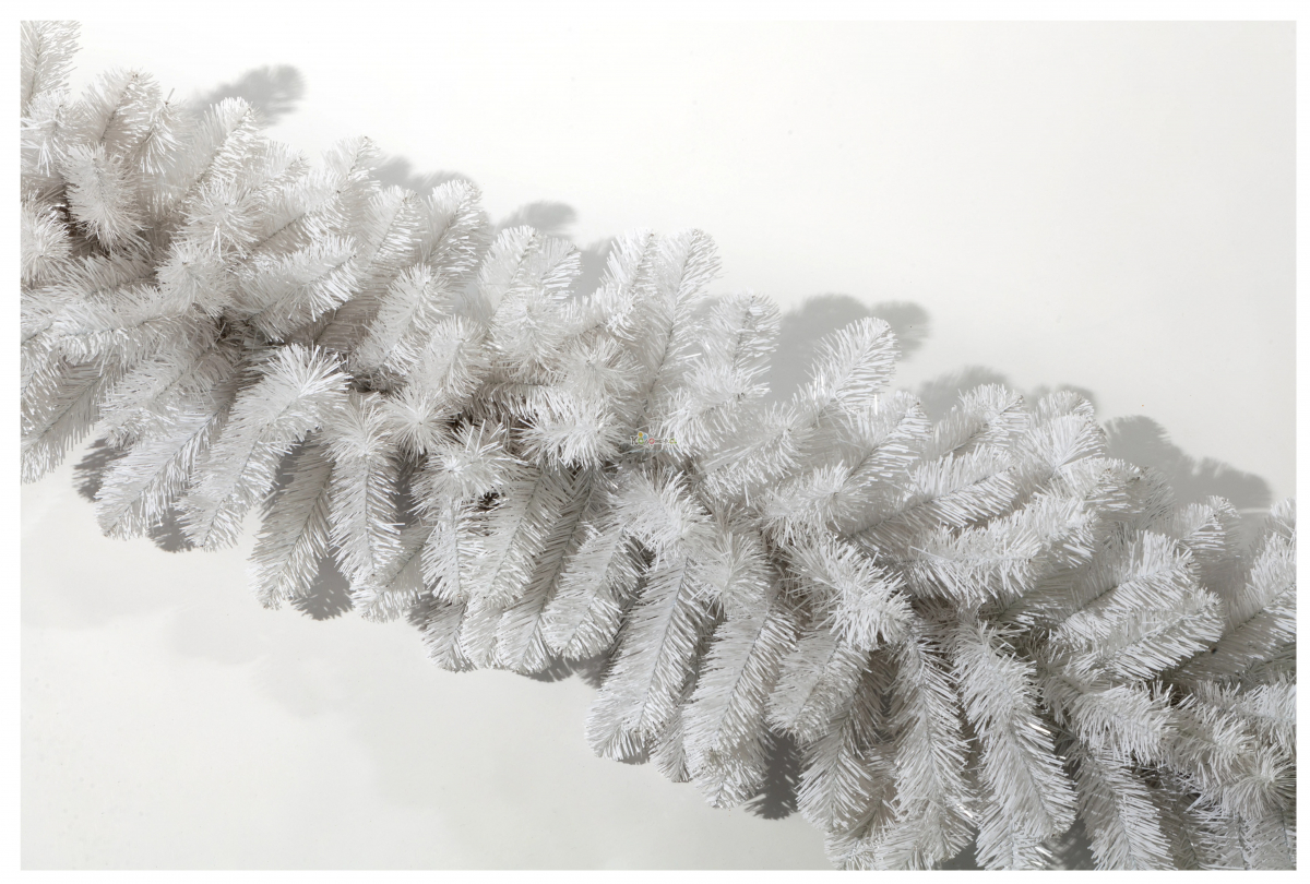 Гирлянда хвойная Crystal Trees белая L270/d28 арт. KP2028B