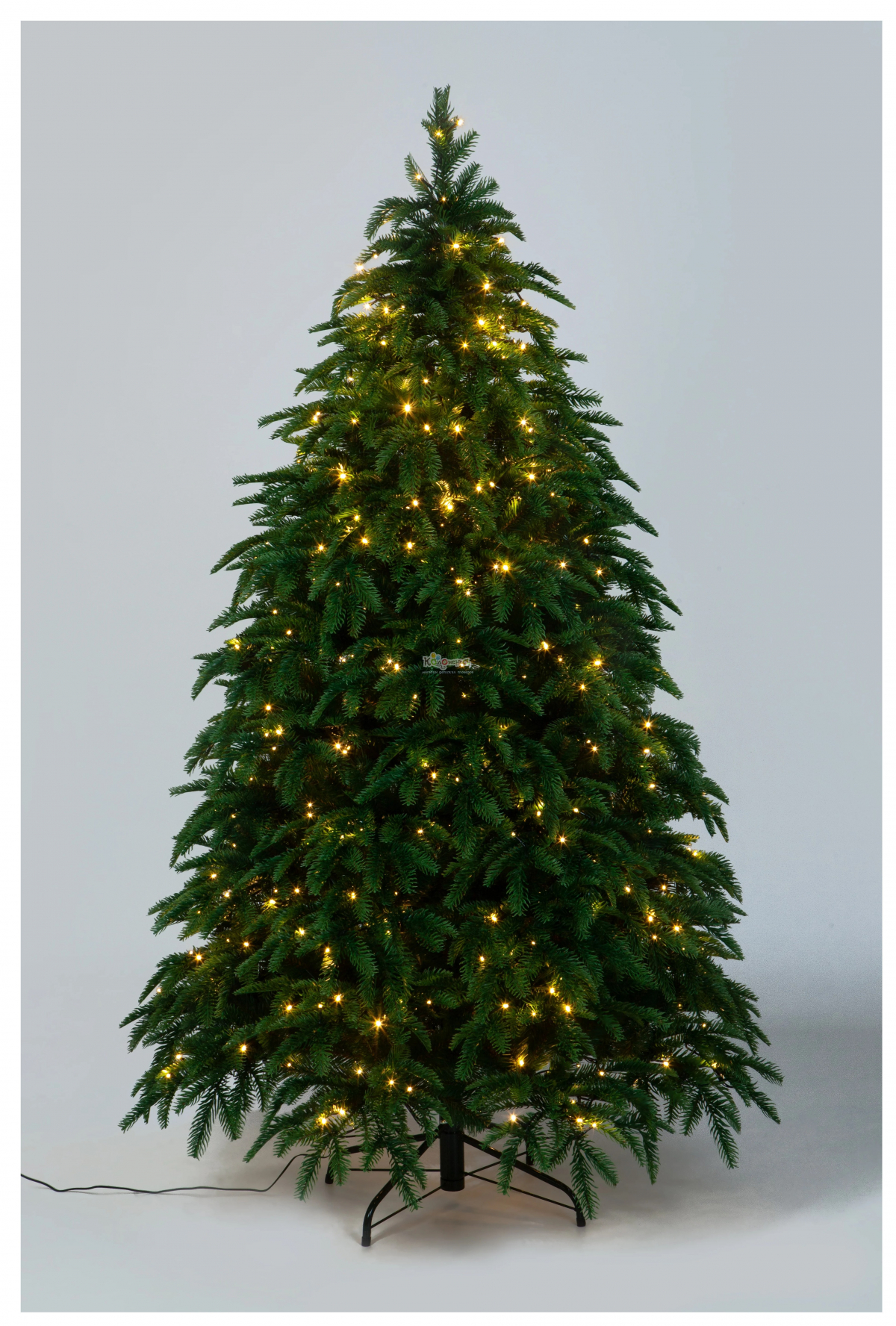 CRYSTAL TREES Ель искуственная Власта с вплетенной гирляндой зеленая 1.8 м