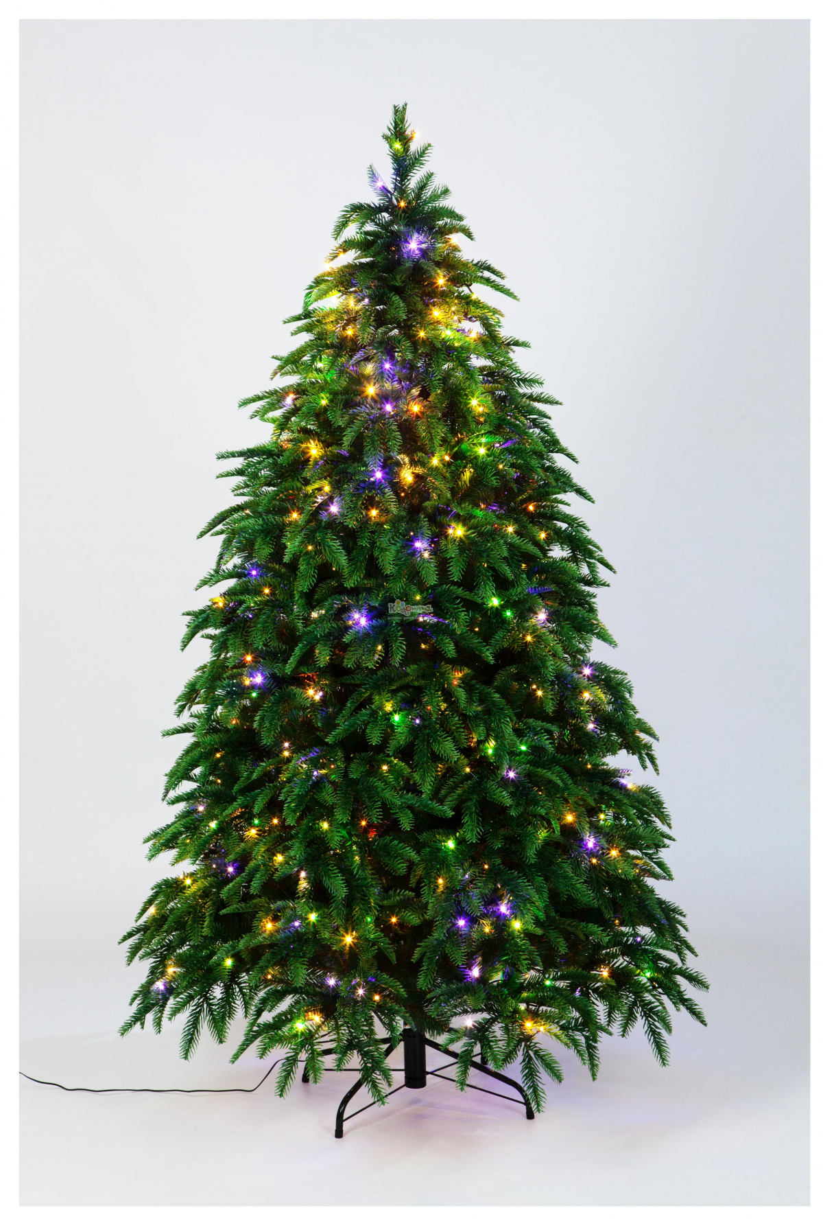 CRYSTAL TREES Ель искусственная Власта с вплетенной гирляндой зеленая 2.4 м