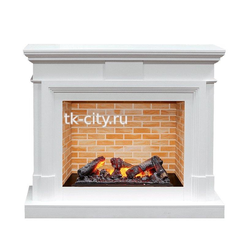 Каминокомплект Dimplex Coventry - Белый / Кирпич с очагом Cassette 600 NH