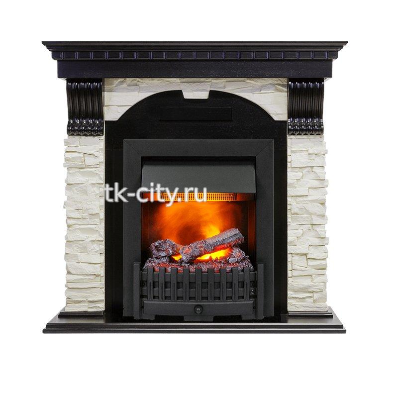 Каминокомплект Dimplex Dublin - Венге / Сланец белый с очагом Danville Black FB2