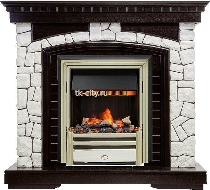 Каминокомплект Dimplex Glasgow - Венге / Белый с очагом Cavendish