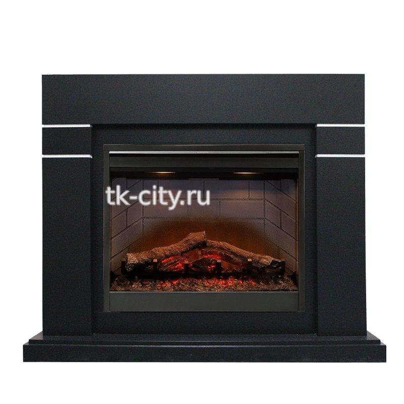 Каминокомплект Dimplex Lindos - Черный (Высота 985мм) с очагом Symphony 26 DF2608-INT