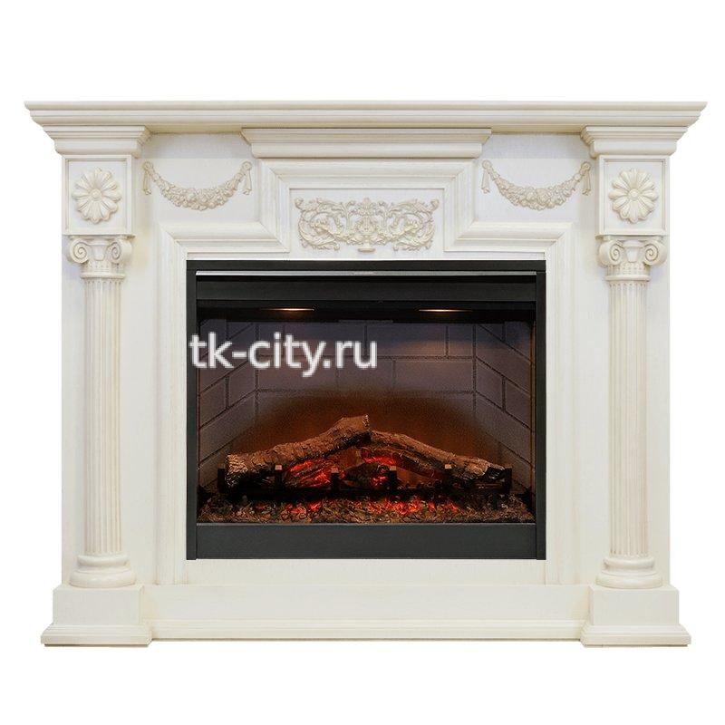 Каминокомплект Dimplex London - Слоновая кость с очагом Symphony 26 DF2608-INT
