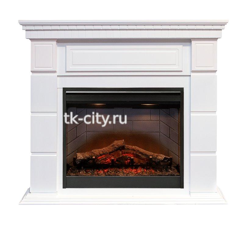 Каминокомплект Dimplex Portland - Белый с очагом Symphony 26 DF2608-INT
