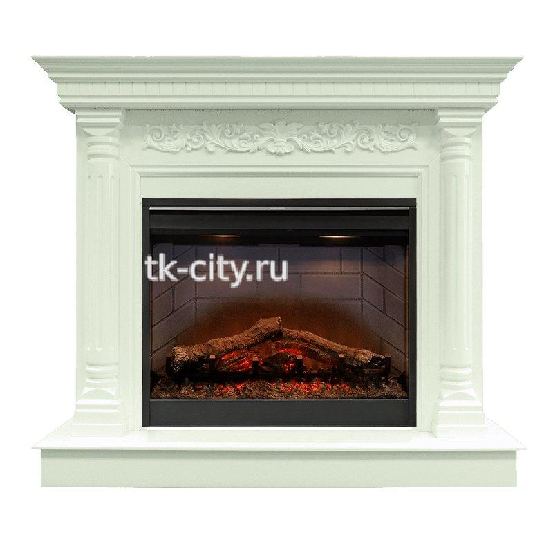 Каминокомплект Dimplex Sicilia - Белый дуб с очагом Symphony 26 DF2608-INT