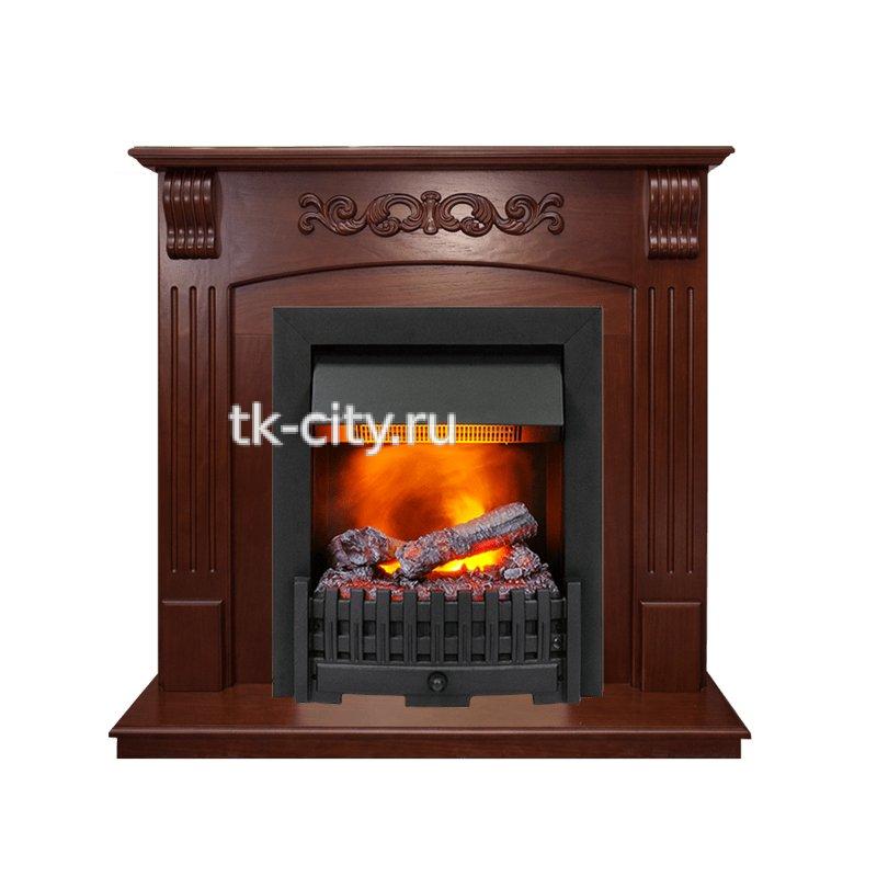 Каминокомплект Dimplex Sorrento угловой - Орех с очагом Danville Black FB2