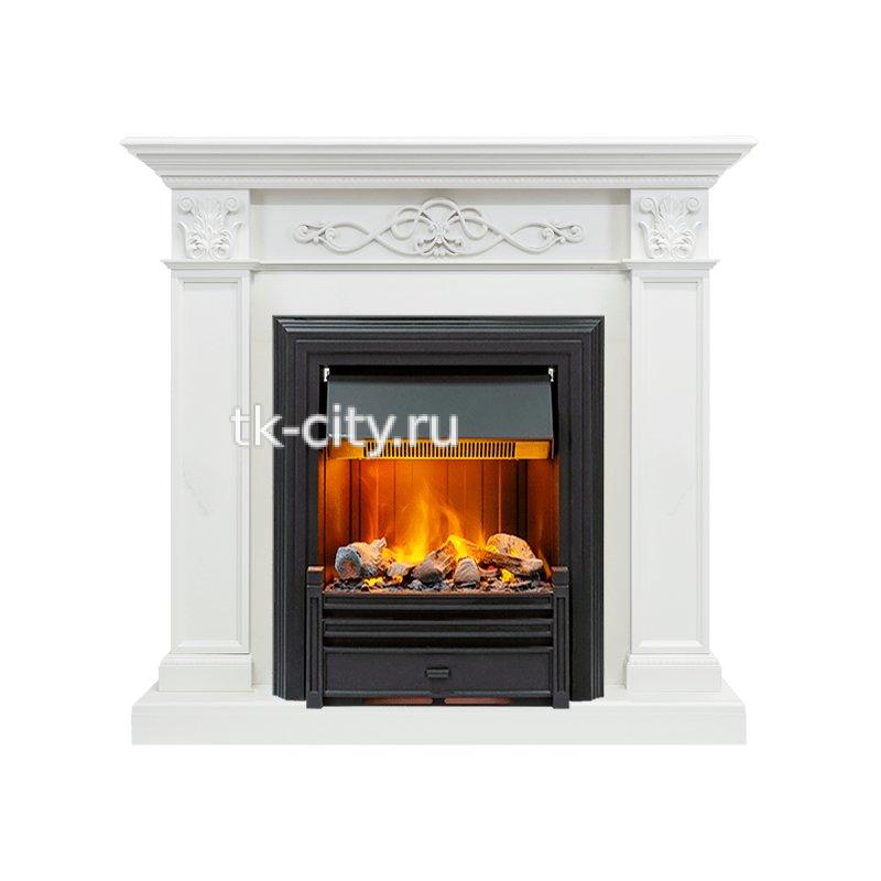 Каминокомплект Dimplex Verona - Белый дуб с очагом Brookline Black