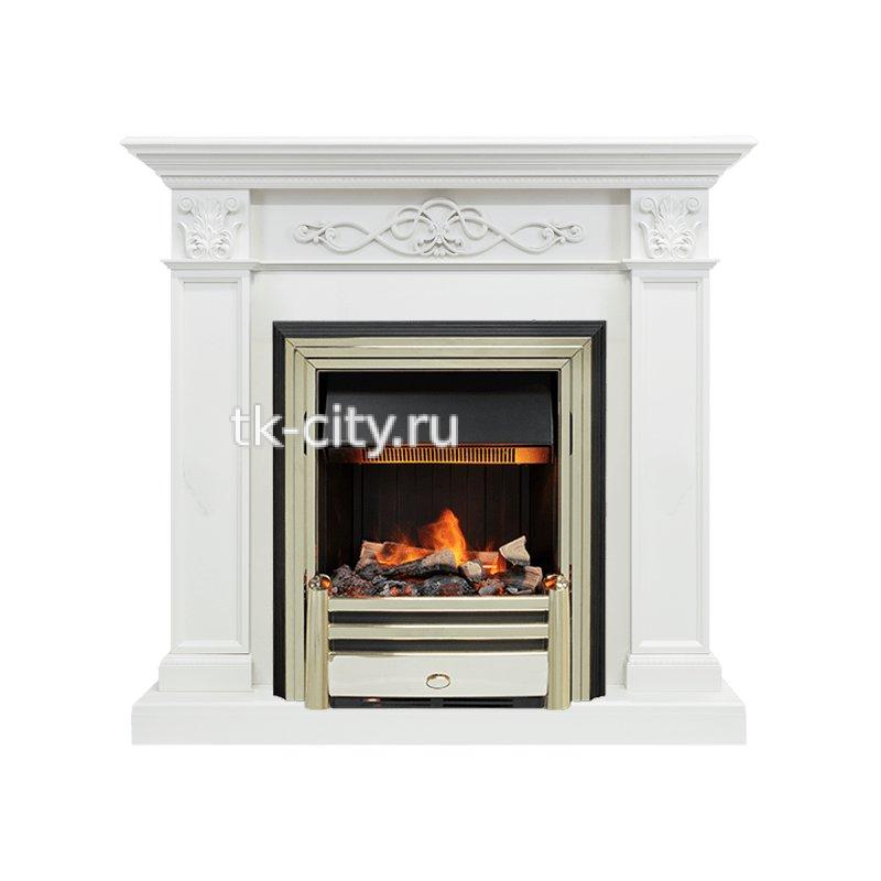 Каминокомплект Dimplex Verona - Белый дуб с очагом Cavendish