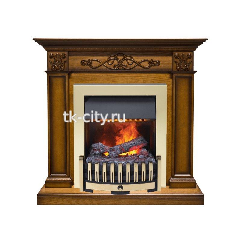 Каминокомплект Dimplex Verona - Дуб антик с очагом Danville Brass FB2