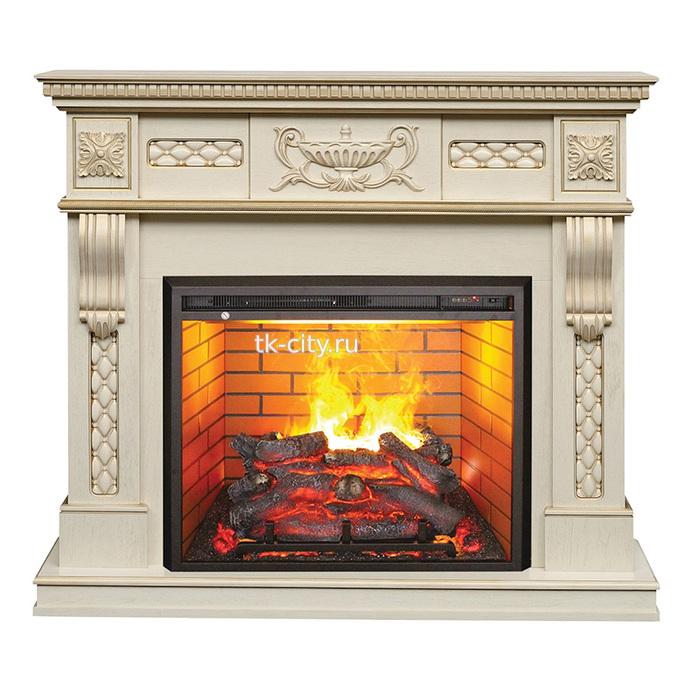 Каминокомплект RealFlame Corsica Lux 26 WT с очагом 3D Leeds 26