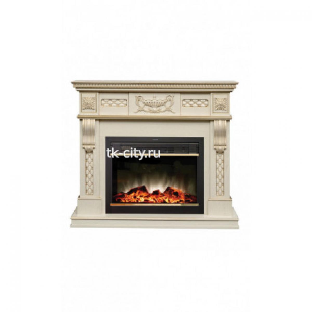 Каминокомплект RealFlame Corsica Lux WT с Moonblaze LUX BR