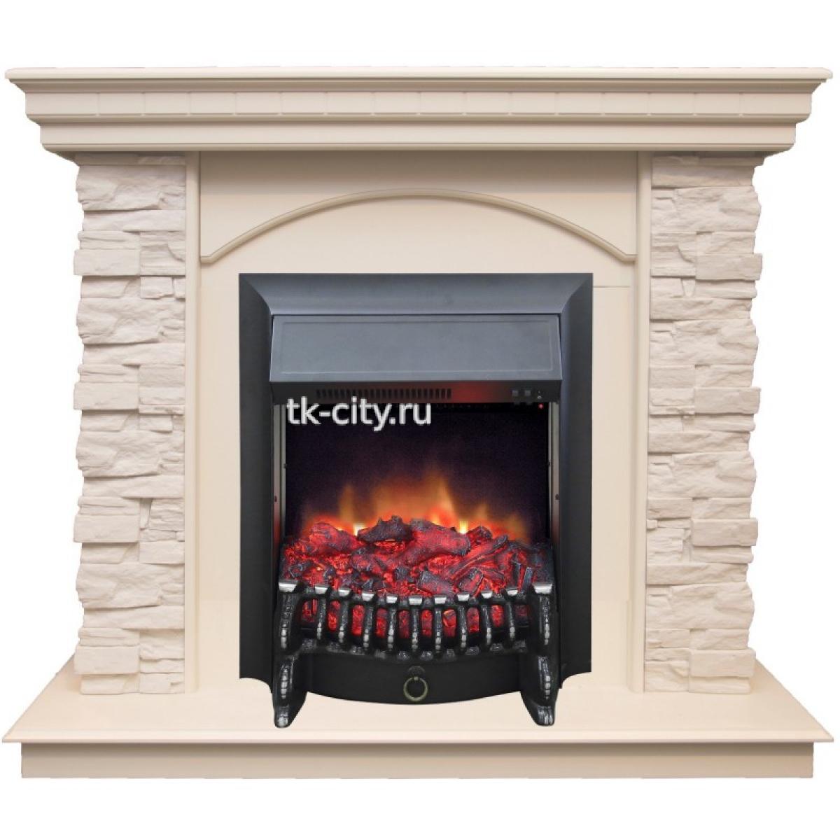Каминокомплект RealFlame Elford WT с Fobos Lux BL S