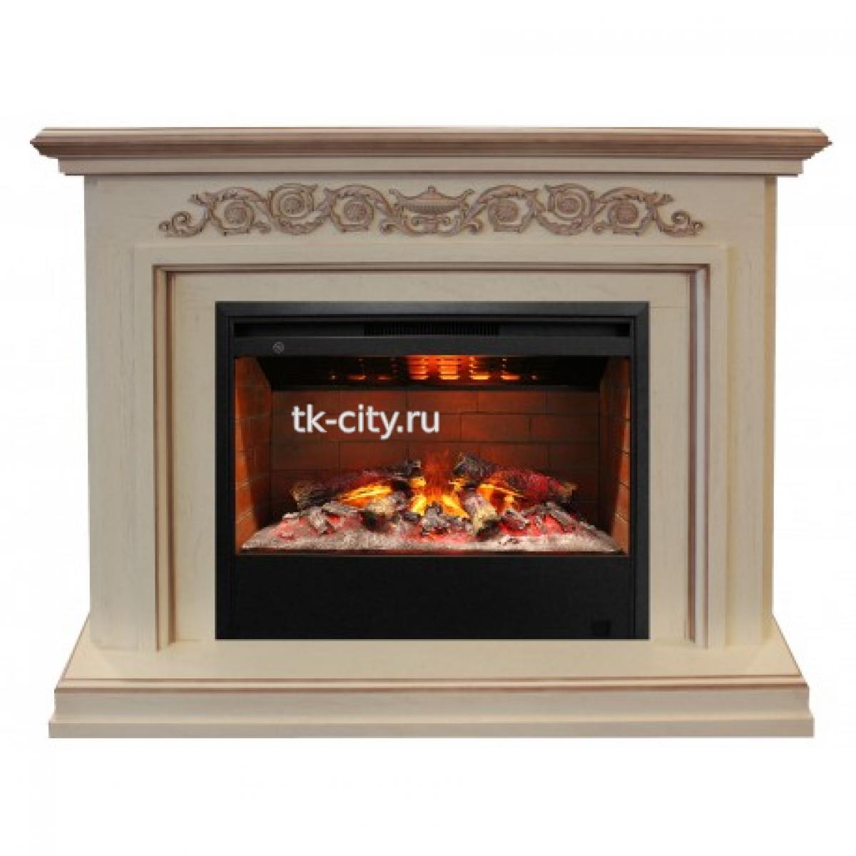 Каминокомплект RealFlame Leticia WT с Helios 26 3D