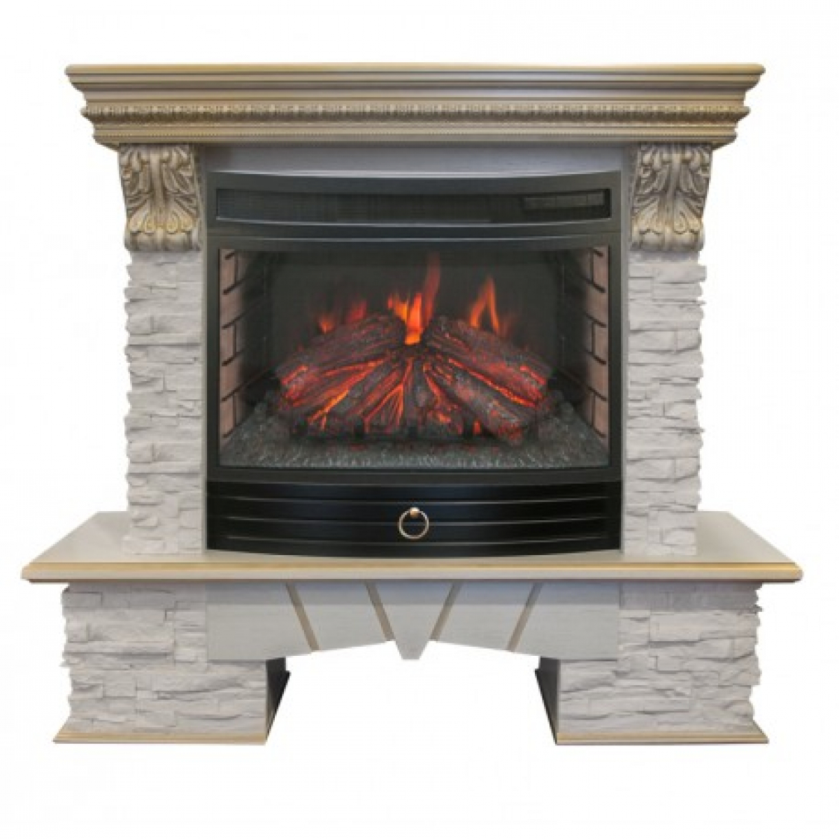 Каминокомплект RealFlame Rockland LUX 25 WT с FireField 25 SIR
