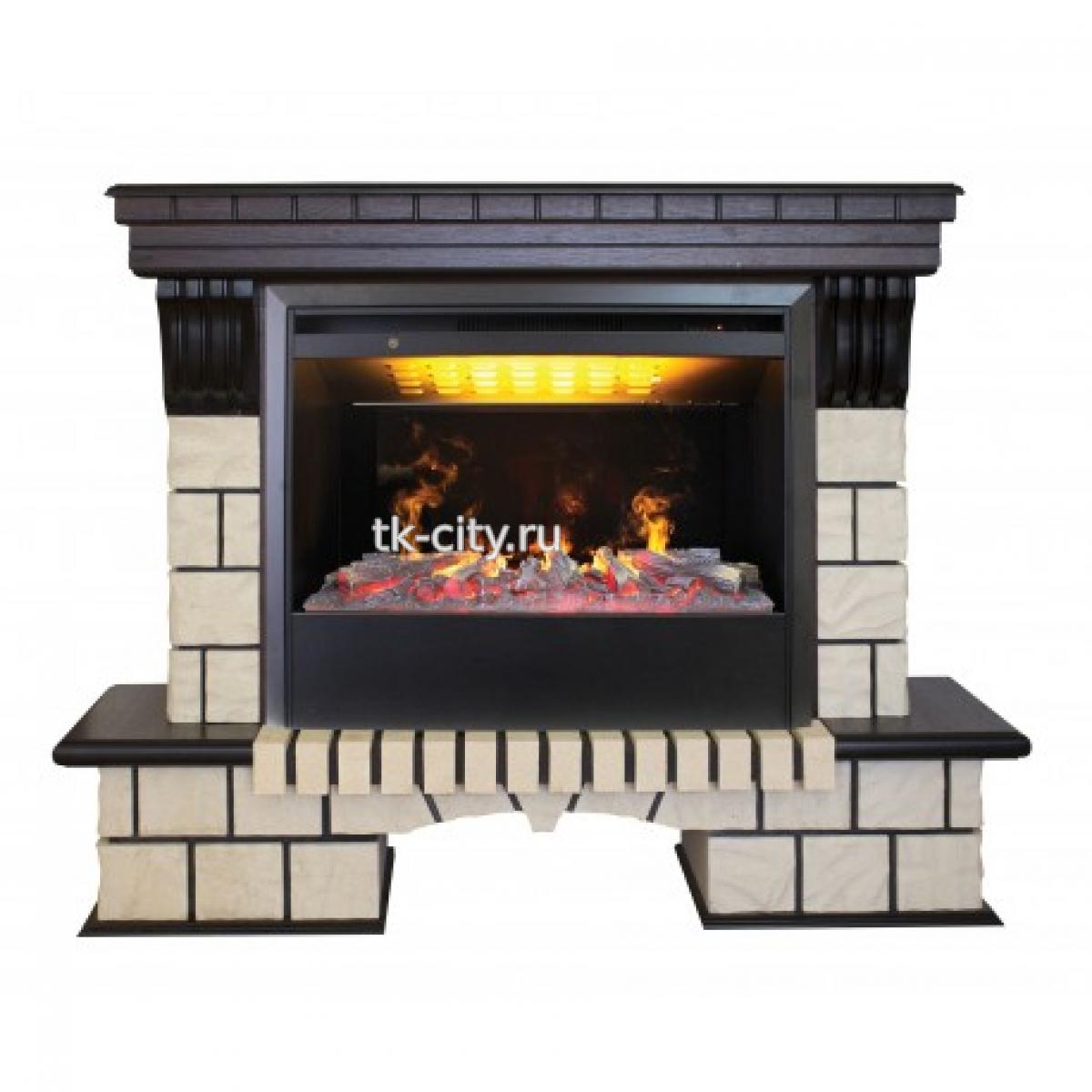 Каминокомплект RealFlame Stone New 26 AO с Helios 26 3D