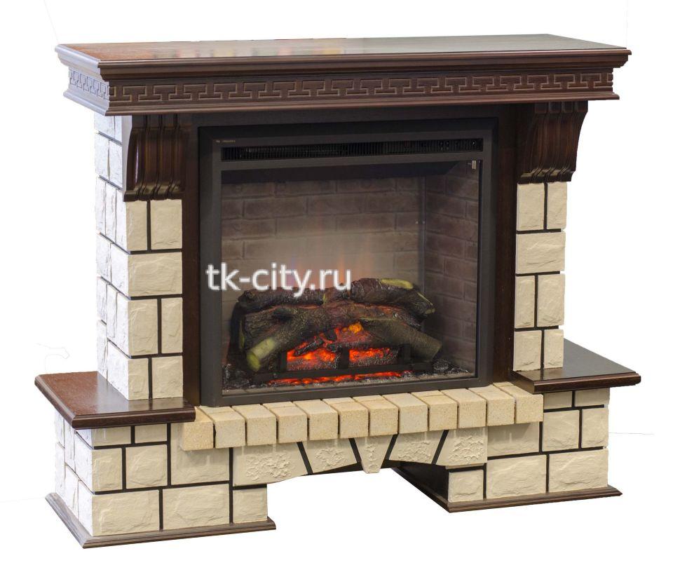 Каминокомплект RealFlame Stone New 26 AO с Leeds 26 3D