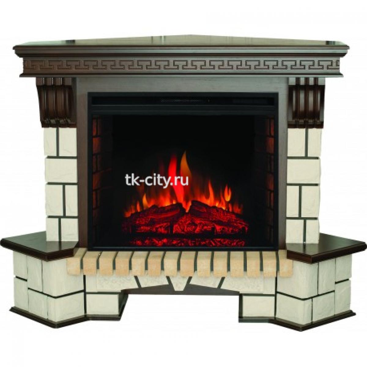 Каминокомплект RealFlame Stone New Corner угловой 26 AO с Epsilon 26 SIR