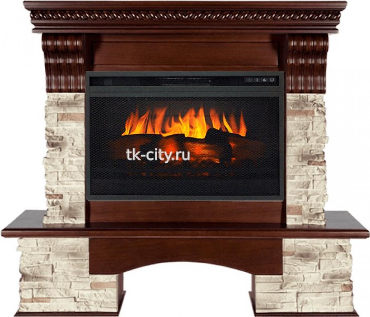 Каминокомплект Royal Flame Aberdeen - Темный дуб с очагом Vision 26 EF LED 3D FX