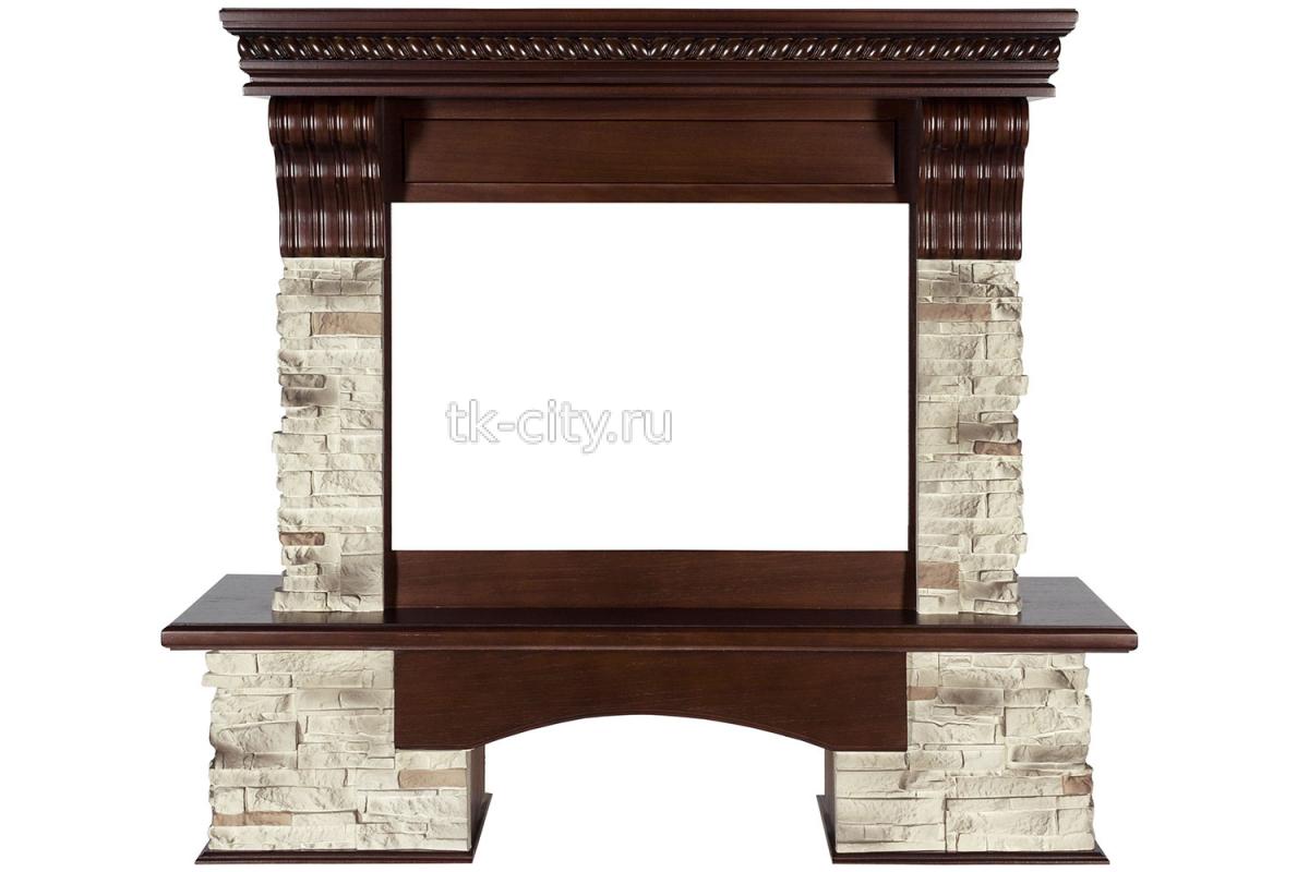 Каминокомплект Royal Flame Aberdeen - Темный дуб с очагом Vision 26 EF LED FX