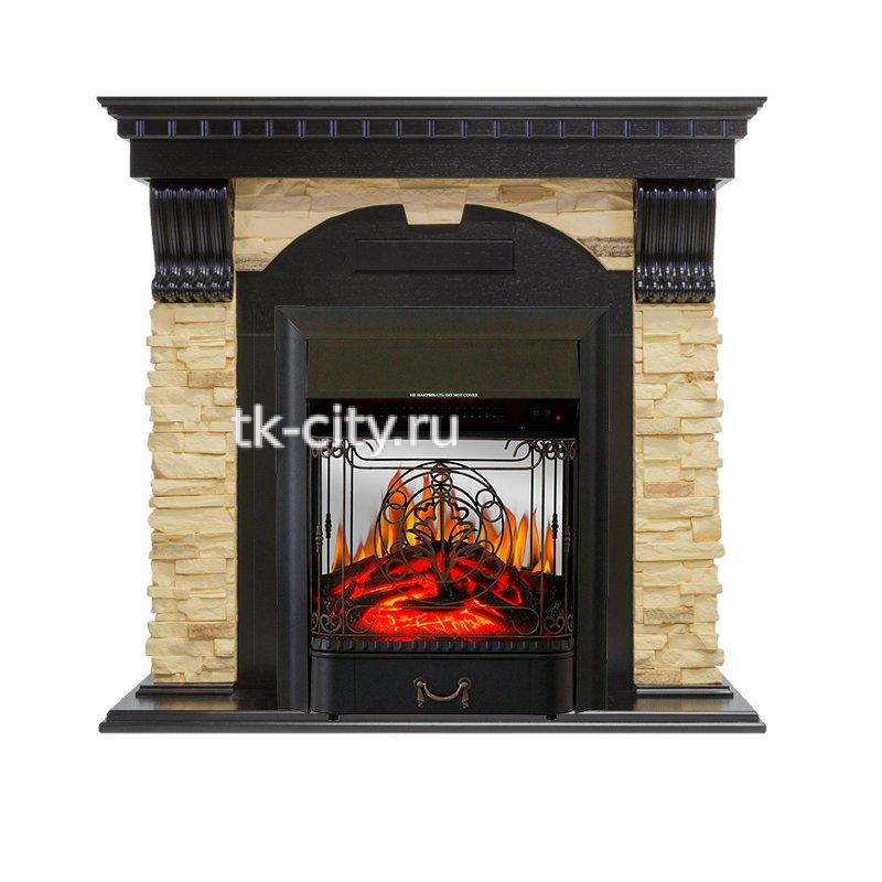 Каминокомплект Royal Flame Dublin - Венге / Сланец с очагом Majestic FX M Black