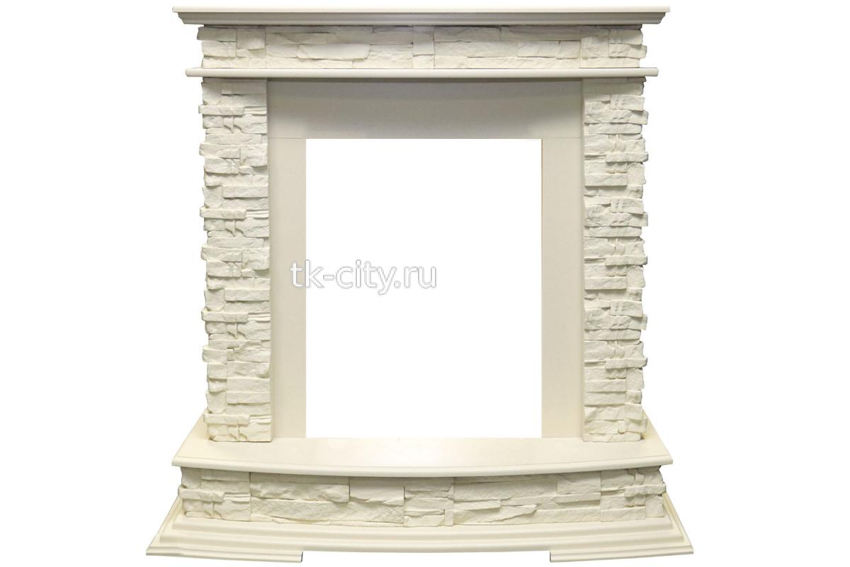 Каминокомплект Royal Flame Luzern - Слоновая кость с очагом Fobos FX Black