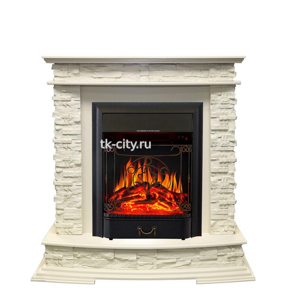 Каминокомплект Royal Flame Luzern - Слоновая кость с очагом Majestic FX Black