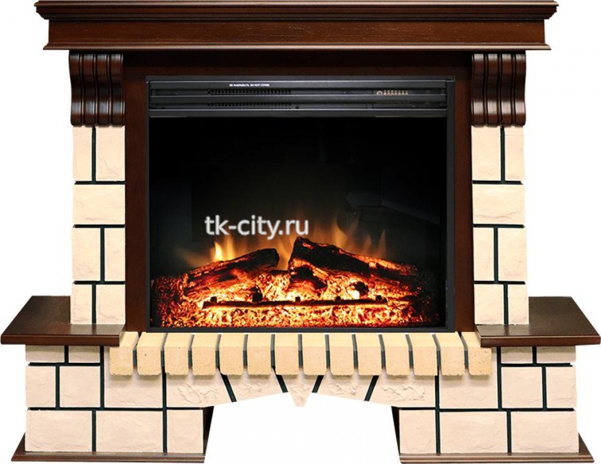 Каминокомплект Royal Flame Pietra - Темный дуб с очагом Jupiter FX New