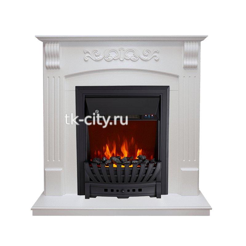 Каминокомплект Royal Flame Sorrento - Белый дуб с очагом Aspen Black