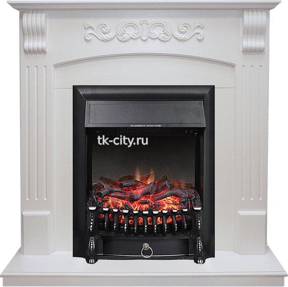 Каминокомплект Royal Flame Sorrento - Белый дуб с очагом Fobos FX Black