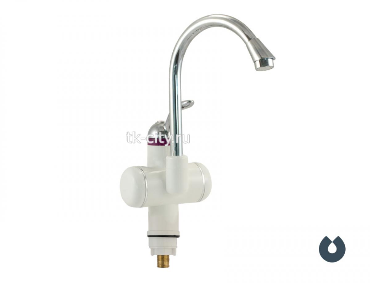 Кран нагрева электрический UNIPUMP BEF-001, белый/хром