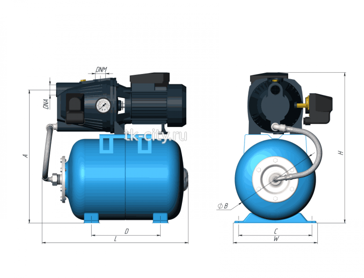 Насосная станция UNIPUMP AUTO JET 110 L-50-S