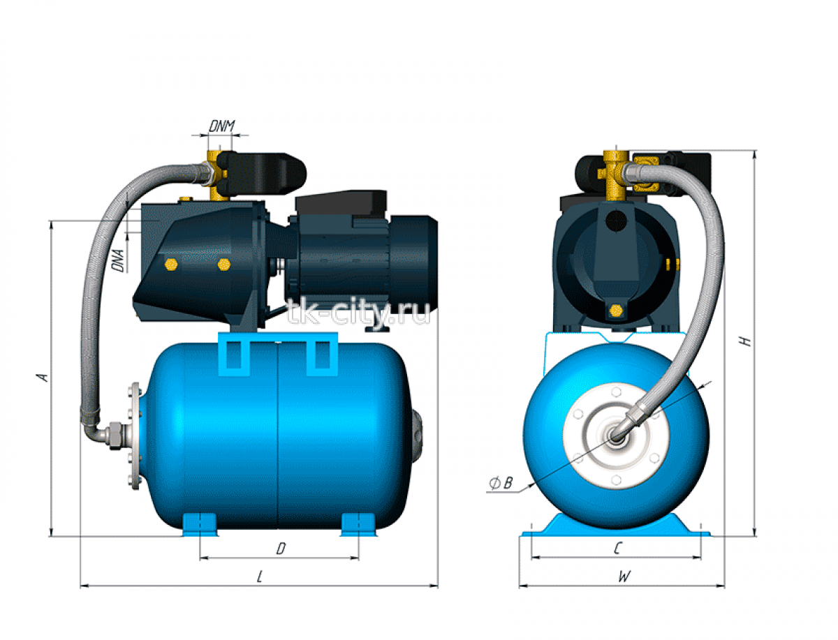 Насосная станция UNIPUMP AUTO JSW 55-50-S