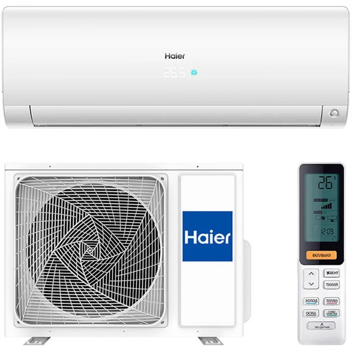 Настенная сплит-система Haier Flexis Super Match AS25S2SF3FA-W / 1U25S2SM4FA