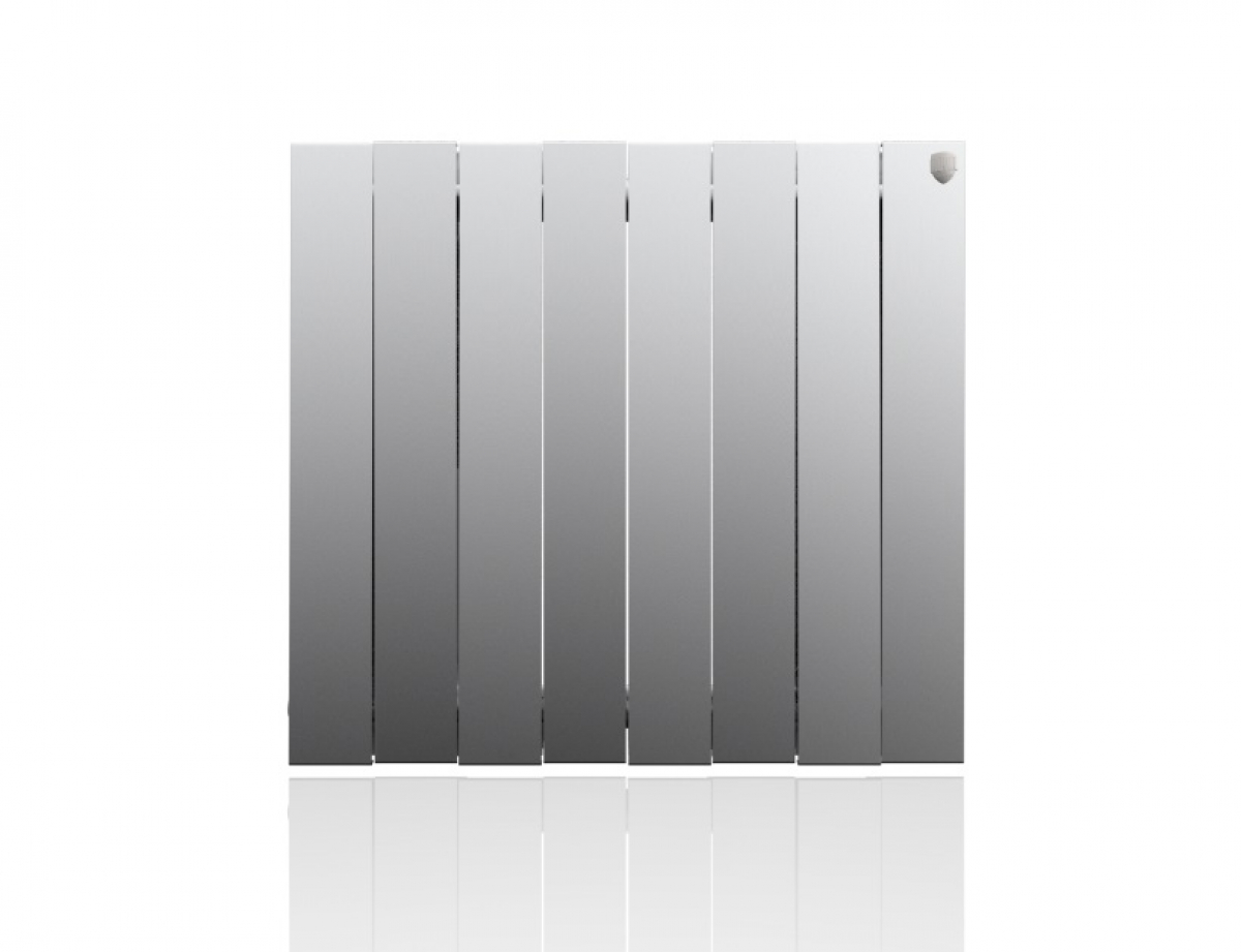 Радиатор секционный биметаллический Royal Thermo PianoForte 500 x8 Silver Satin