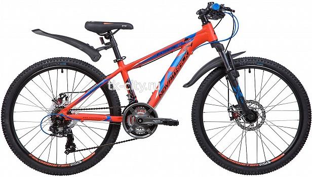 Подростковый горный (MTB) велосипед Novatrack Extreme 24 21 Disc (2019)