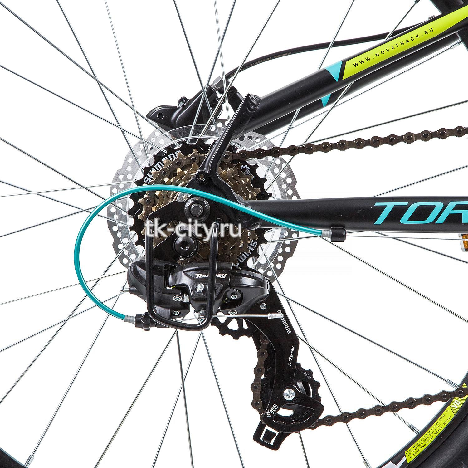 Подростковый горный (MTB) велосипед Novatrack Tornado HD 24 (2019) с крыльями