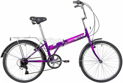Подростковый городской велосипед Novatrack TG-24 Classic 6 (2020) Фиолетовый