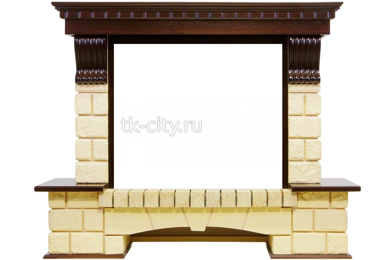 Портал Dimplex Pierre Luxe - Темный дуб / Шампань (Высота 1004мм)