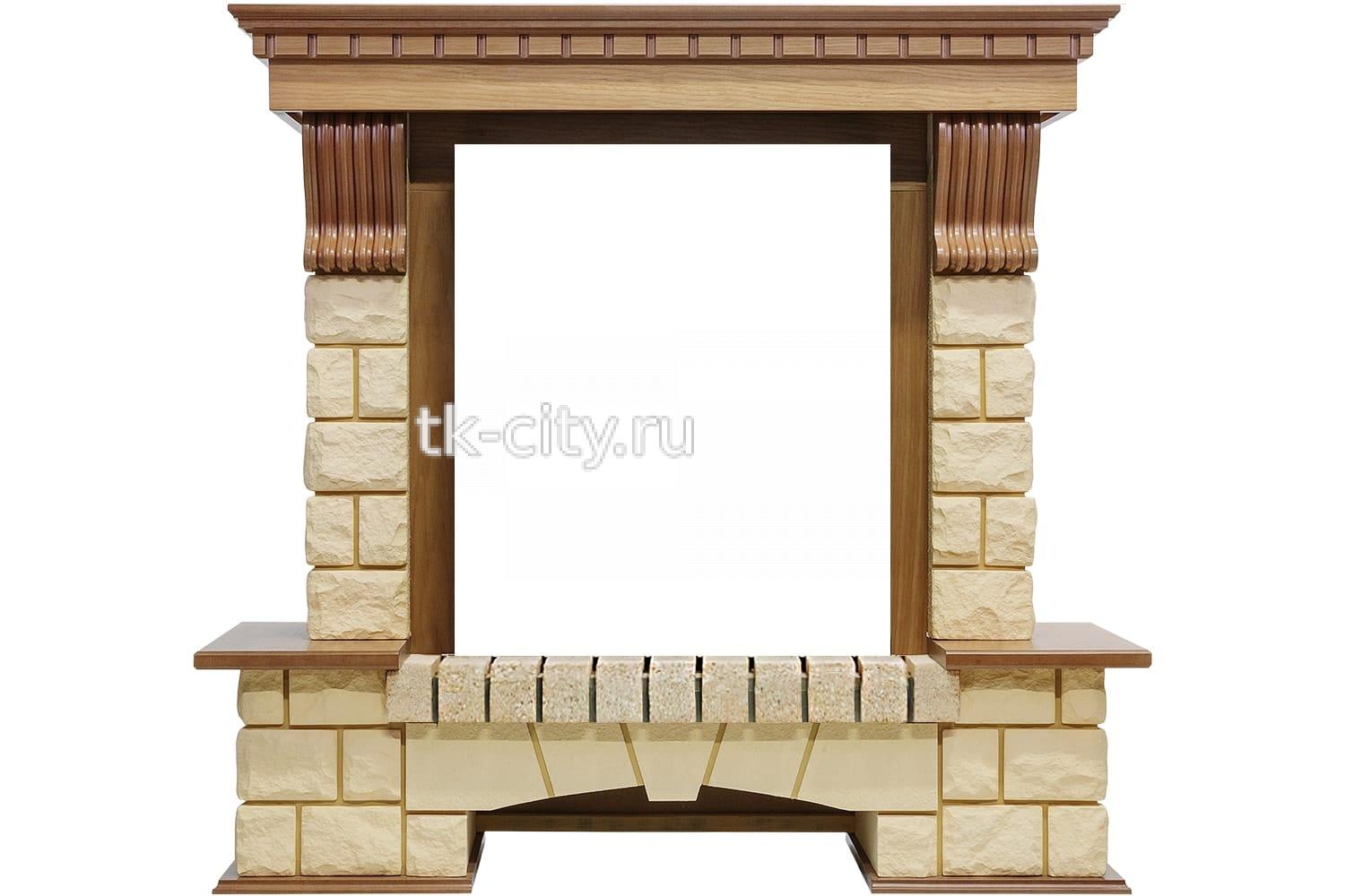 Портал Royal Flame Pierre Luxe - Дуб / Шампань