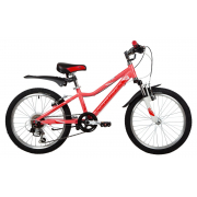 Подростковый горный (MTB) велосипед Novatrack Novara v-brake 20 (2022) Коралловый