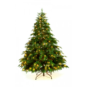 Crystal trees Ель искусственная ВЕРСАЛЬСКИЕ ОГНИ с освещением 215 см