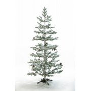 Crystal trees Ель искусственная БОРГО заснеженная с шишками 180 см
