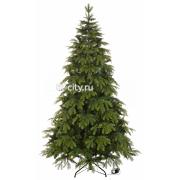 CRYSTAL TREES Ель искуственная Власта с вплетенной гирляндой зеленая 2.1 м
