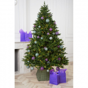 Ель искусственная Crystal trees ТРИУМФ с вплетенной гирляндой 215 см