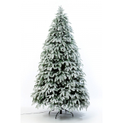 CRYSTAL TREES Ель искуственная Власта с вплетенной гирляндой заснеженная 2.1 м