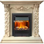 Каминокомплект Dimplex Adriana - Cлоновая кость с очагом Brookline Black