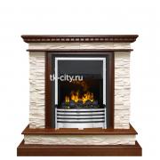 Каминокомплект Dimplex Calgary - Дуб / Сланец белый с очагом Flagstaff