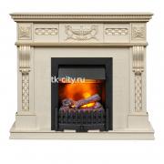 Каминокомплект Dimplex Corsica - Слоновая кость с патиной (Ширина 1100) с очагом Danville Black FB2