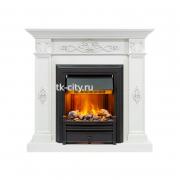 Каминокомплект Dimplex Derby - Белый дуб с очагом Brookline Black